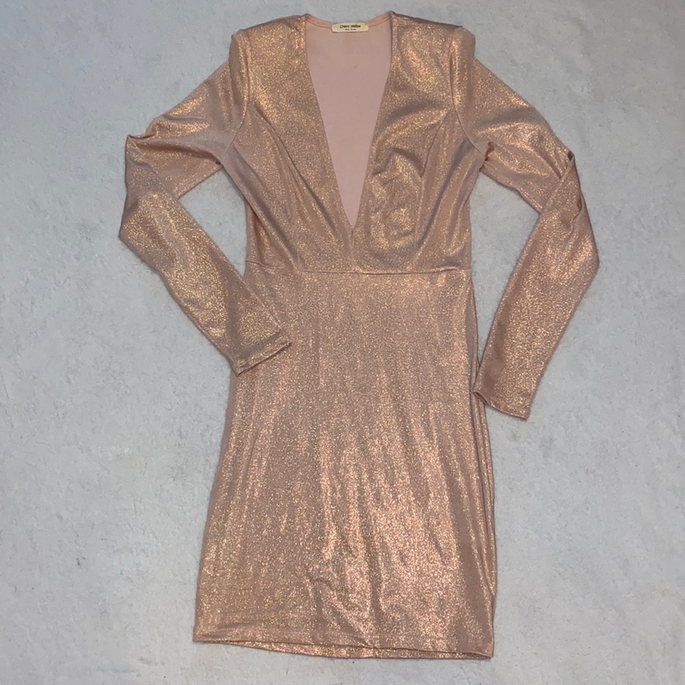 Brand: cherry mellow, size: medium, pink dress